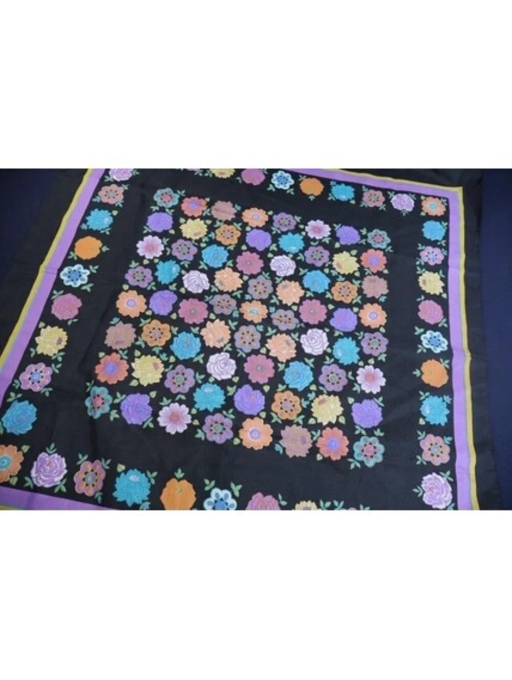 Set of Floral Pattern Polyester Women's Scarves